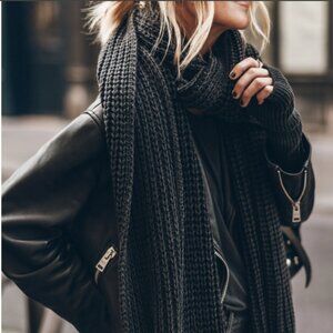 Ret. $250 RARE!!! Mikuta The Dark Faded Knit Scarf